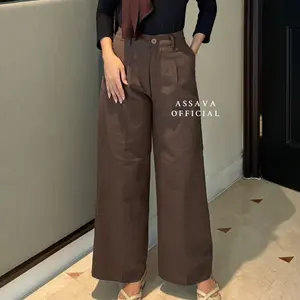 KULOT LINEN HIGHWAIST - YUKA SLIM CULLOTE - KULOT LINEN PREMIUM KULOT LINEN HIGHWAIST - YUKA SLIM CULLOTE - KULOT LINEN PREMIUM