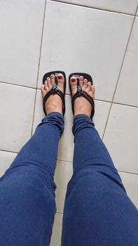 Product Review of Sandal Teplek Jepit Kupat Wanita Sendal platform Selop Plat Trendy from s**i 1