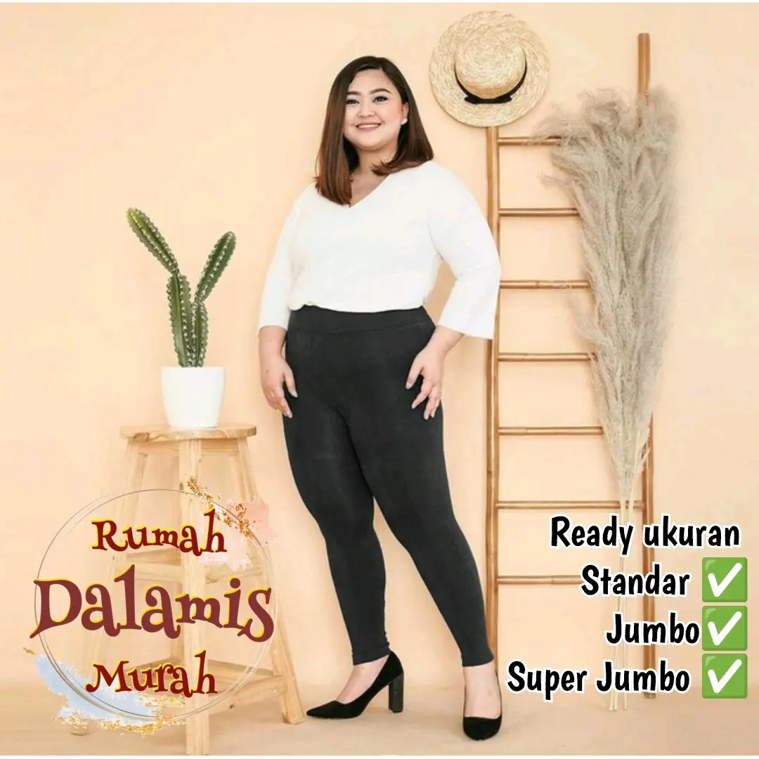Paket Murah 3 pcs Legging Spandex Panjang Standar Jumbo & Super Jumbo Melar