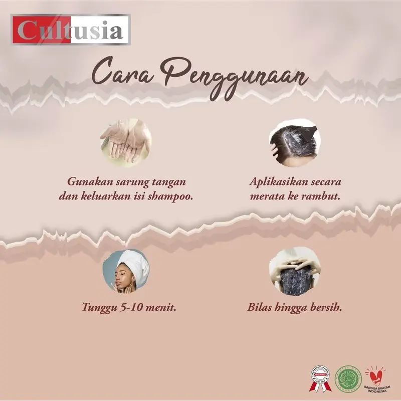 [PROMO] READY STOCK CULTUSIA SHAMPO BLACK & BROWN DENGAN ZAITUN DAN EKSTRAK JAHE 160 ML ORIGINAL BPOM 5