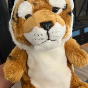 Golf Cover Tiger Driver Head Cover Golf 460cc Plush Sarung Pelindung Stik Golf Driver Boneka