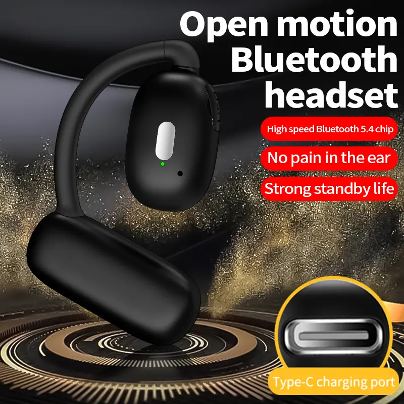 Tai nghe Bluetooth một tai, TWS mới, có thời lượng pin dài 20H, có thể xoay, có thể được đeo trên cả tai trái và phải.Tai Nghe Kinh Doanh, Thích Hợp Cho Các Trò Chơi Thể Thao, Giảm Tiếng Ồn