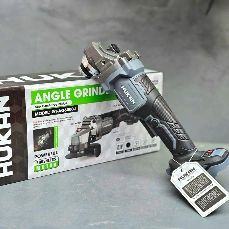 Máy mài pin Hukan G1-AG6000J tốc độ không tải 7300v/p động cơ không chổi than, chân pin phổ thông