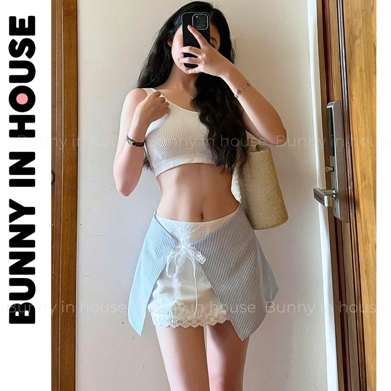 [XẢ KHO] Chân Váy Ballet V03 BUNNY IN HOUSE Form Ngắn Phối Ren Có Quần Bảo Hộ Mini Skirt