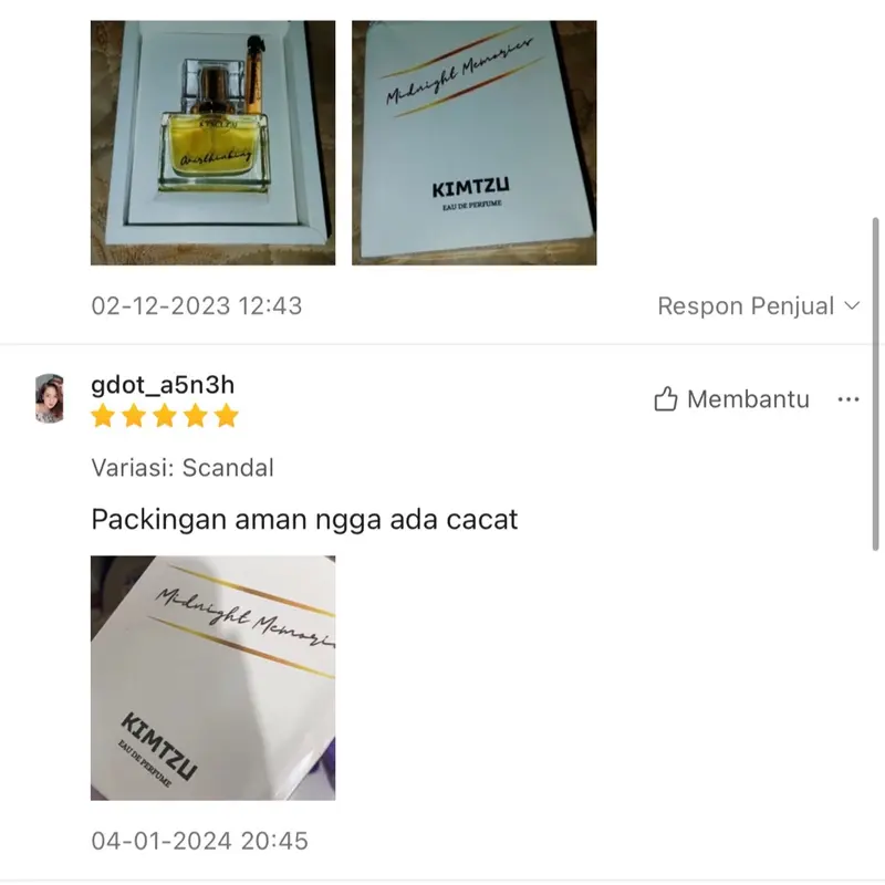 Kimtzu Perfume   Overthinking Hangover Scandal Fantasy Lullaby Wangi 7