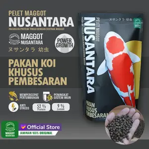 NUSANTARA KOI FOOD, PAKAN KOI KHUSUS PEMBESARAN / PERTUMBUHAN TYPE FLOATING / TERAPUNG SIZE M