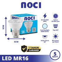 Gambar Noci Lampu LED MR16 Tipe E27/GU5.3 5-7 Watt Cahaya Kuning 3000K/Putih 6500K Super Terang Hemat Daya - 5 Watt E27 Putih dari Noci Lighting Kota Administrasi Jakarta Pusat 1 Tokopedia
