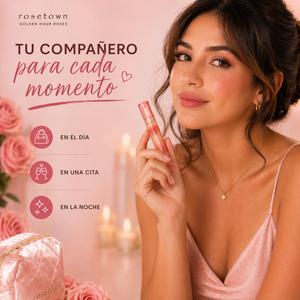 rosetown - colección golden hour roses(2.2g) acabado mate de larga duración que no se transfiere. enriquecido con extractos de rosa para un color vibrante y un cuidado profundo de los labios. textura suave y sedosa sin manchas.
