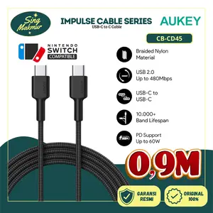 Aukey Kabel Data Charger CB-CD45 0,9m USB 2.0 Type C to C-501420