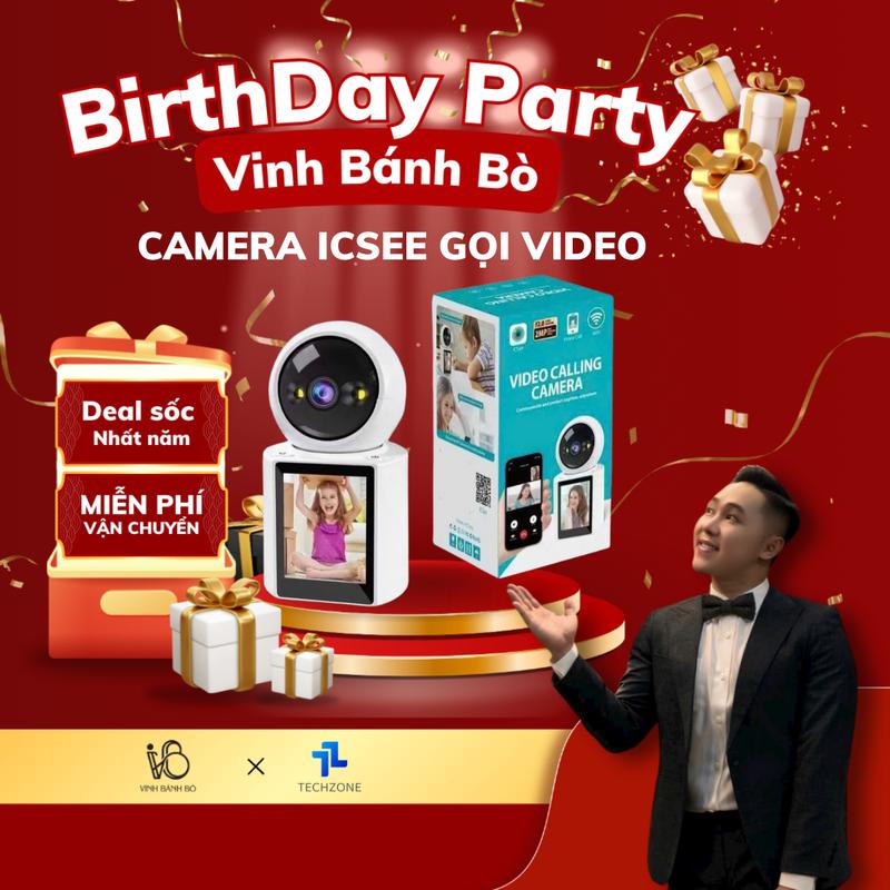 VBB Camera ICsee nghe gọi 2 chiều hình ảnh sắc nét âm thanh rõ ràng có hỗ trợ thẻ nhớ