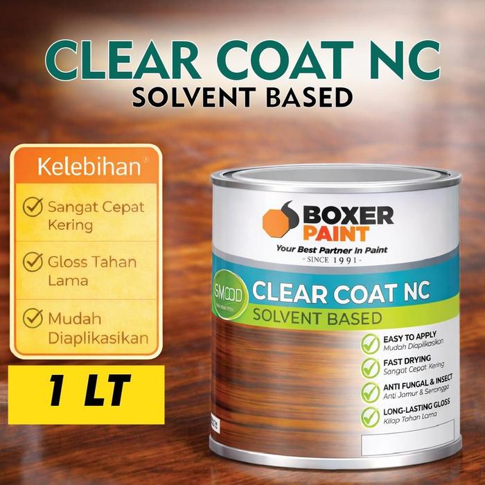 Gambar Clear Coat SMOOD Clear Coat NC Solvent Based (1 LT) Car Paint - Clear Gloss dari Boxer Paint Official Store Kab. Sidoarjo Tokopedia