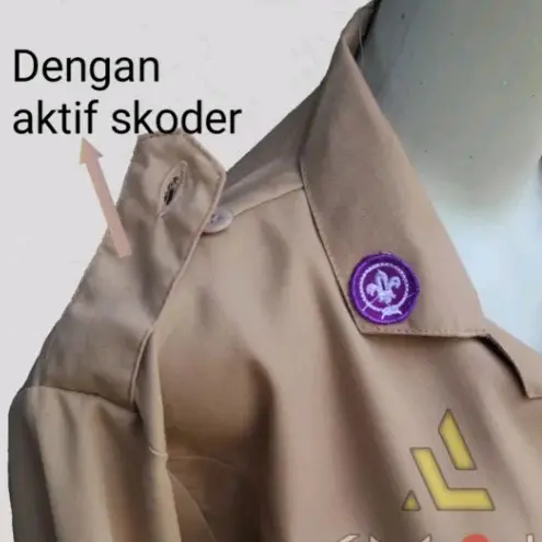 Baju Pramuka Saku Bawah Twis Licin Seragam Sekolah Siswi SD SMP SMA Lengan Panjang Safety 4