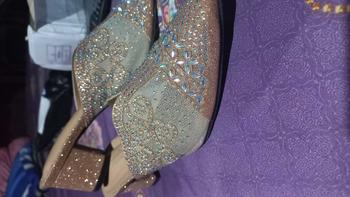 Product Review of Herdian Rtwo 26 Sandal Heels Wanita Hak Tahu Karet Shoes Pesta from A**🌌 2
