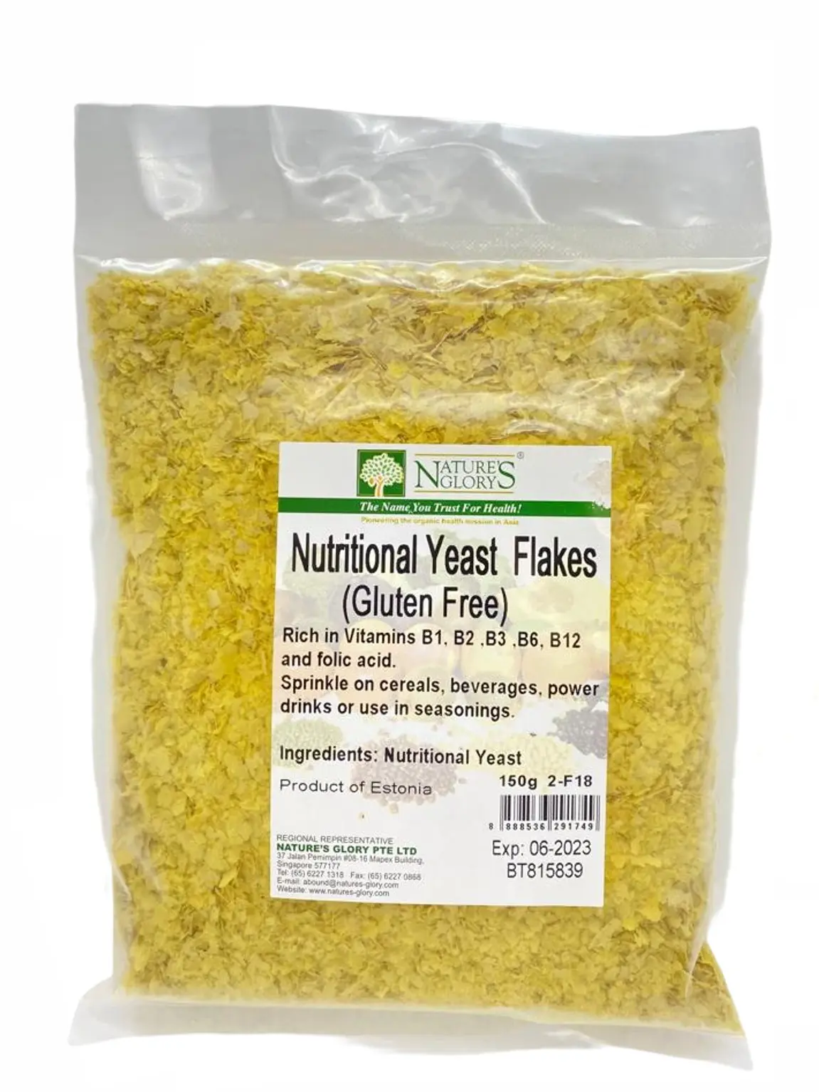Yeast Nutritional Non-GMO Vegan Substitute 150g Flavor Spice