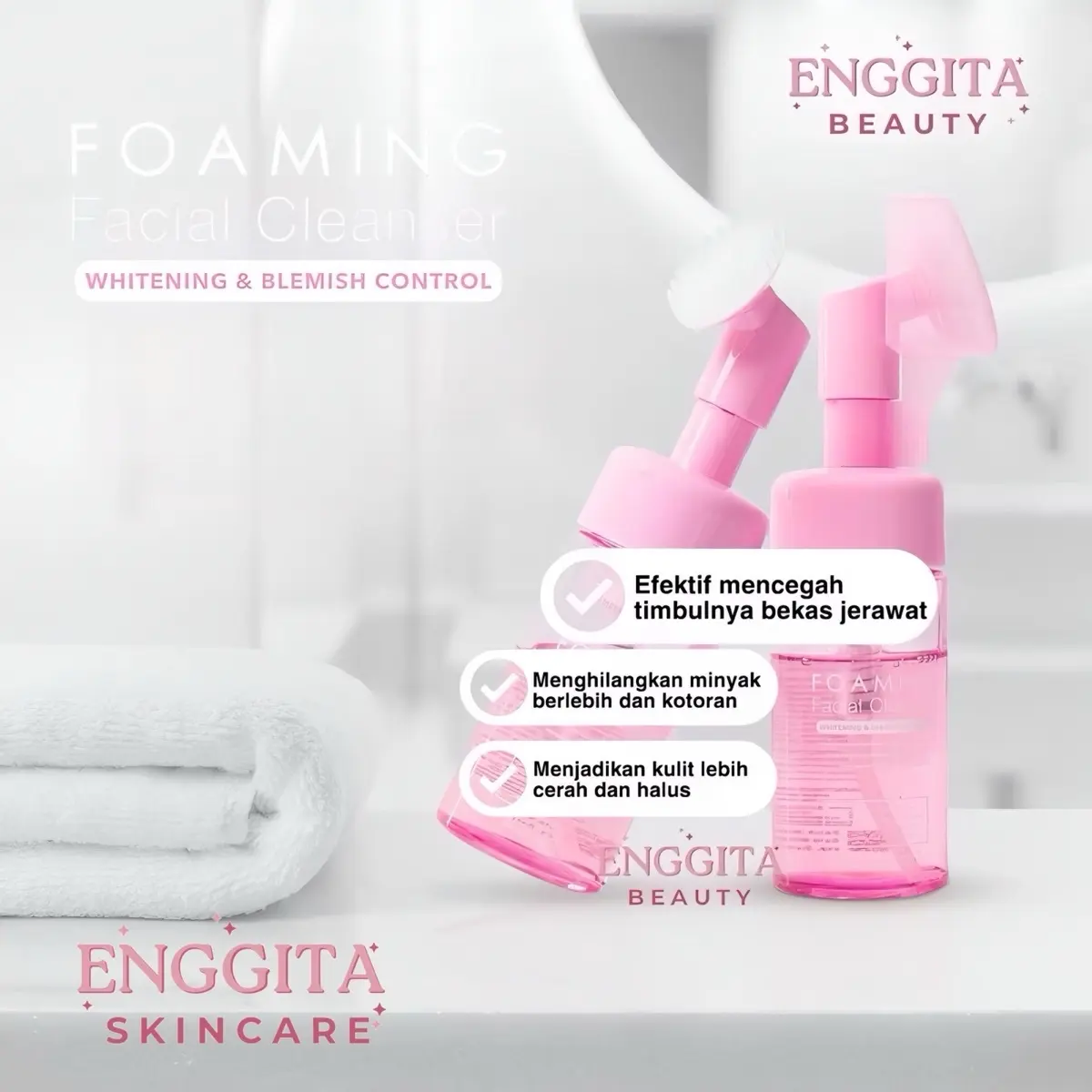 Foaming Facial Cleanser (Pembersih wajah) BRISKIN