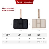 Gambar [COD] Cypruz Egg Pan Square Granite Diecast Wajan Penggorengan Telur Anti Lengket - White dari Cypruz Kitchenware Kota Administrasi Jakarta Utara 5 Tokopedia
