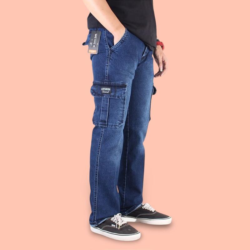 Product Introduction of Celana Cargo Jeans Panjang Slim Fit Stretch Original Leevash Premium Distro Quality Hype Realpict 4