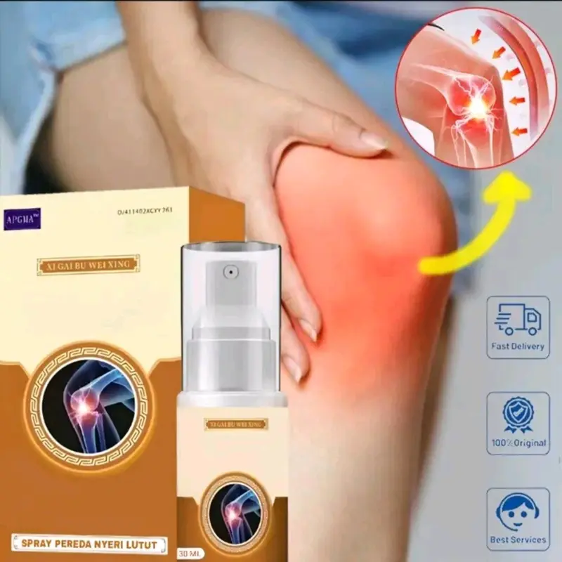 Spray Cooling Gel - Spray Pereda Nyeri Lutut Membantu Hilangkan Sakit Area Lutut Bahu Leher Pinggang dan Asam Urat 1