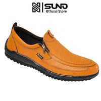 Gambar SUNO Leather Sepatu kasual material kulit sapi outsole karet model slip on zipper Kode SUNO-102T Reborn - Hitam, 39 dari SUNO LEATHER STORE Kab. Tangerang 1 Tokopedia