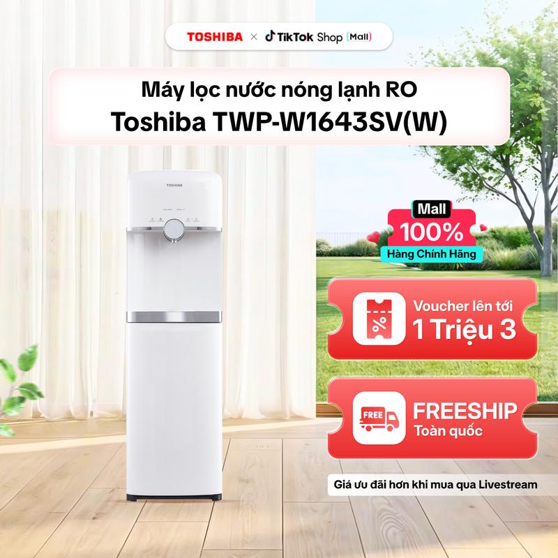 Máy lọc nước RO nóng lạnh Toshiba TWP-W1643SV(W) 4 lõi - Nhiệt độ làm nóng từ 85- 90 độ C, nhiệt độ làm lạnh từ 5 – 10 độ C