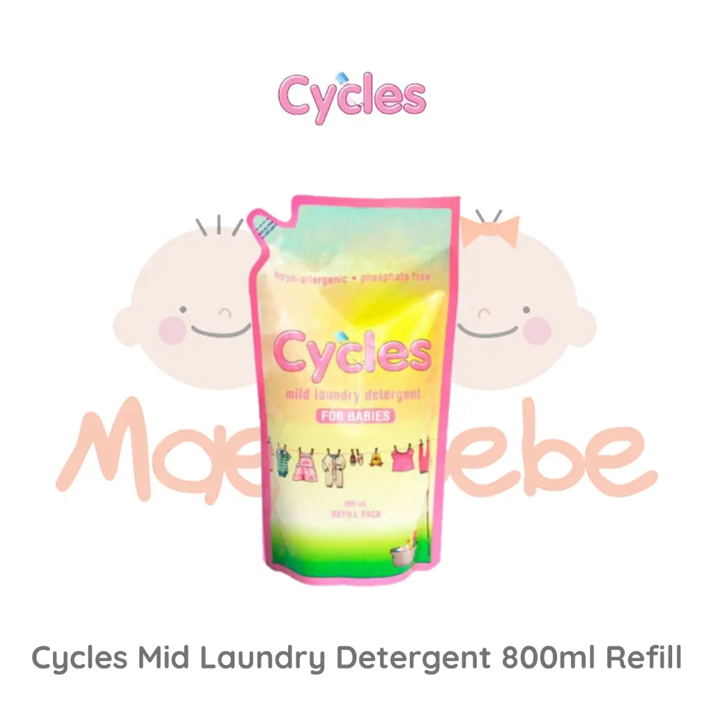 Cycles Mid Laundry Detergent 800ml Refill
