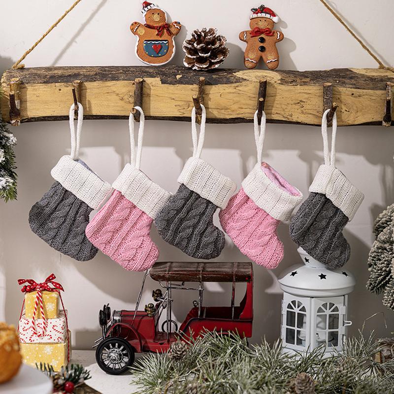 Product Introduction of Tất Dệt Kim, Đồ Trang Trí Giáng Sinh, Tất Treo Cây Thông Noel, Tất Giáng Sinh Mini, Mặt Dây Chuyền 33