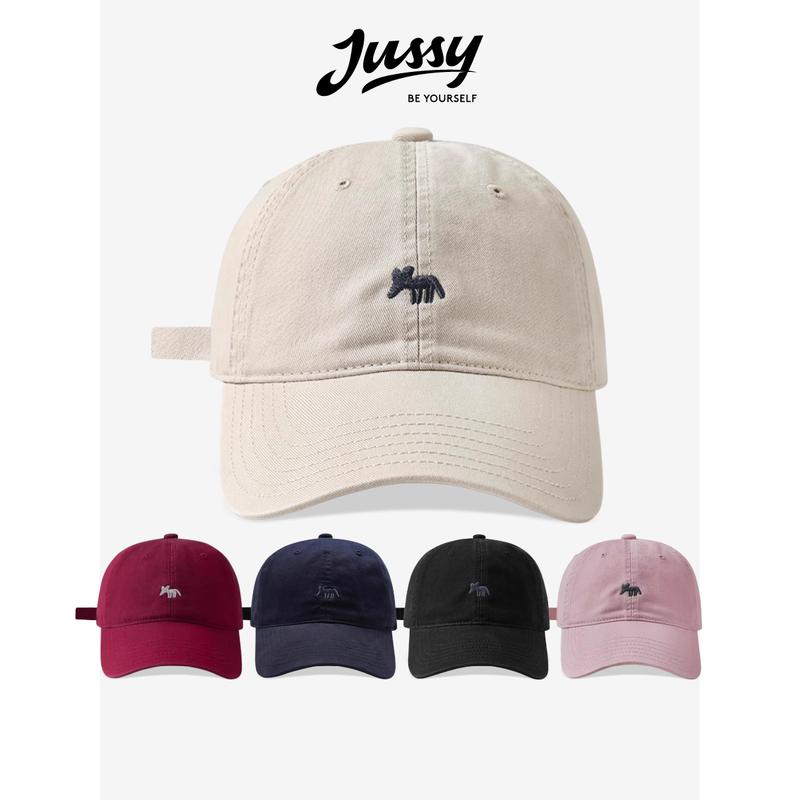 Mũ lưỡi trai chú Cáo nhỏ, nón kết Hàn Quốc chất Cotton Kaki phom ôm đầu mềm mịn Jussy Official Nón Kết Nam Nữ Form Mềm Chất Vải Cotton Thoáng Mát Hat Women Cap