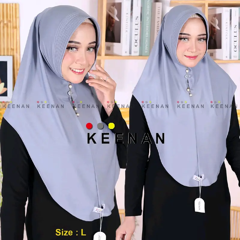 hijab instan bergo kerudung pinguin instan balon Panjang Lembut Nyaman Tebal Busa 1