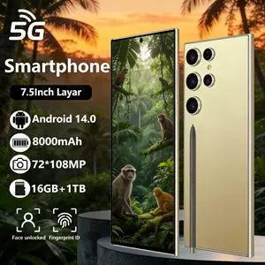 [Bisa COD]  S.24 Ultra 7.5inci 7900mAh Baterai 72MP+108MP 16GB+1TB 5G Dual SIM Handphone Asli