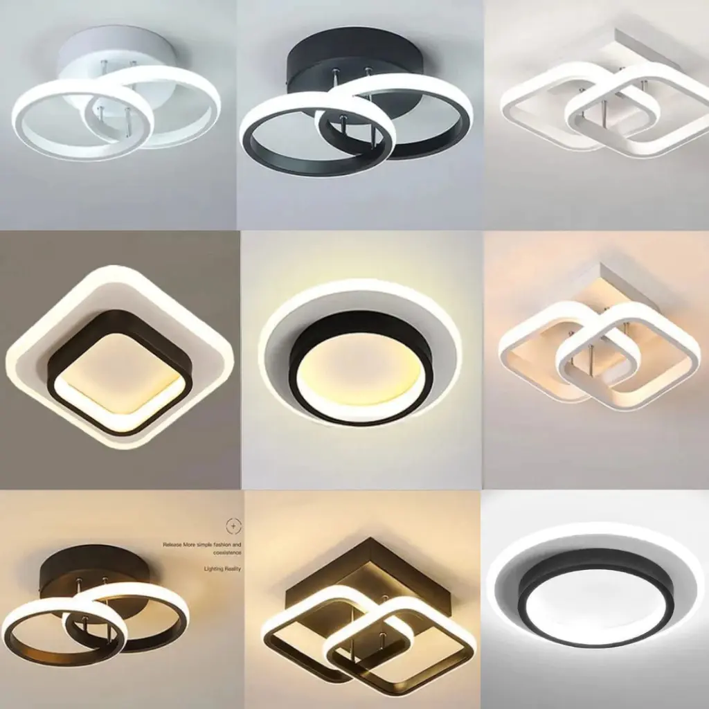 Lampu Plafon 3 Warna 30W LED Ceiling Lamp Rumah Ruang Tamu Lampu Hias Kamar Minimalis Tempat