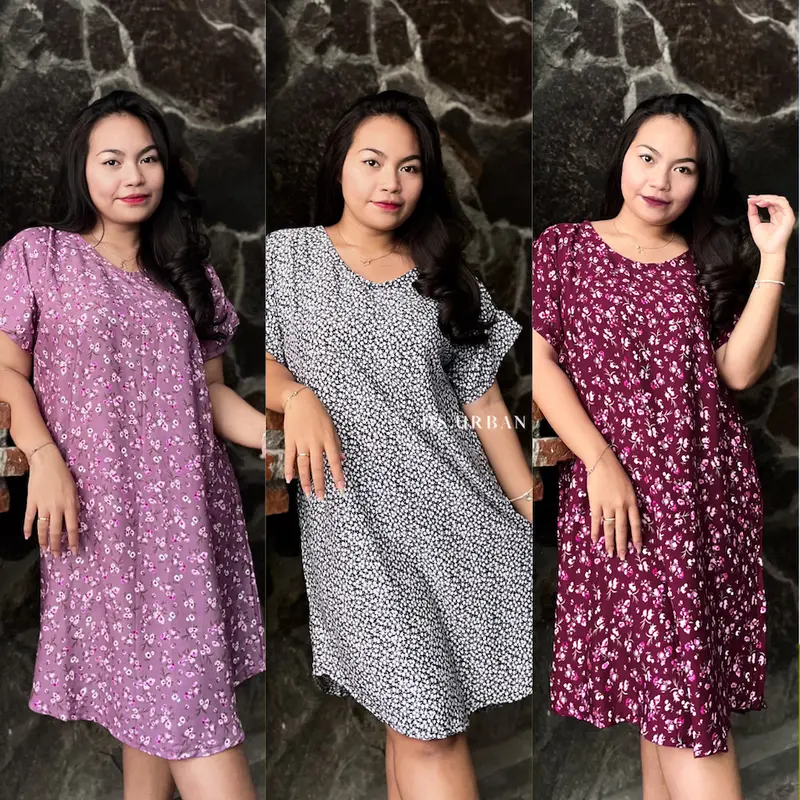 hs.urban - DASTER MEGA JUMBO MOTIF BUNGA BALI BAHAN RAYON PREMIUM 0