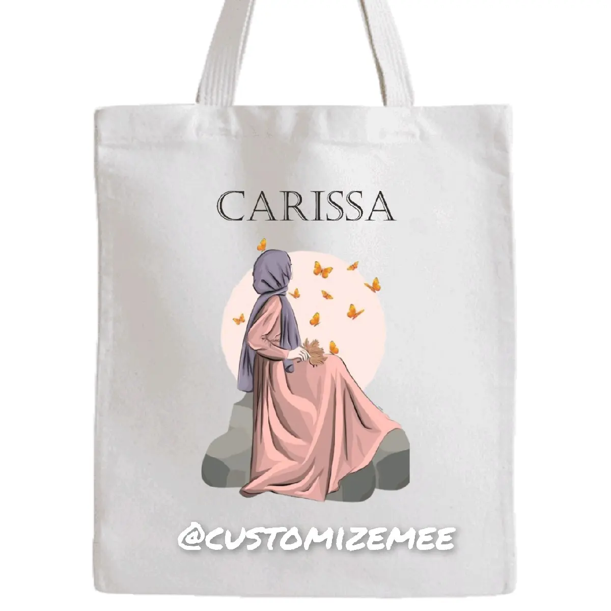 TOTEBAG CUSTOM / BEBAS PILIH TEMA / TAS TANGAN LUCU / KANVAS Wanita Perempuan