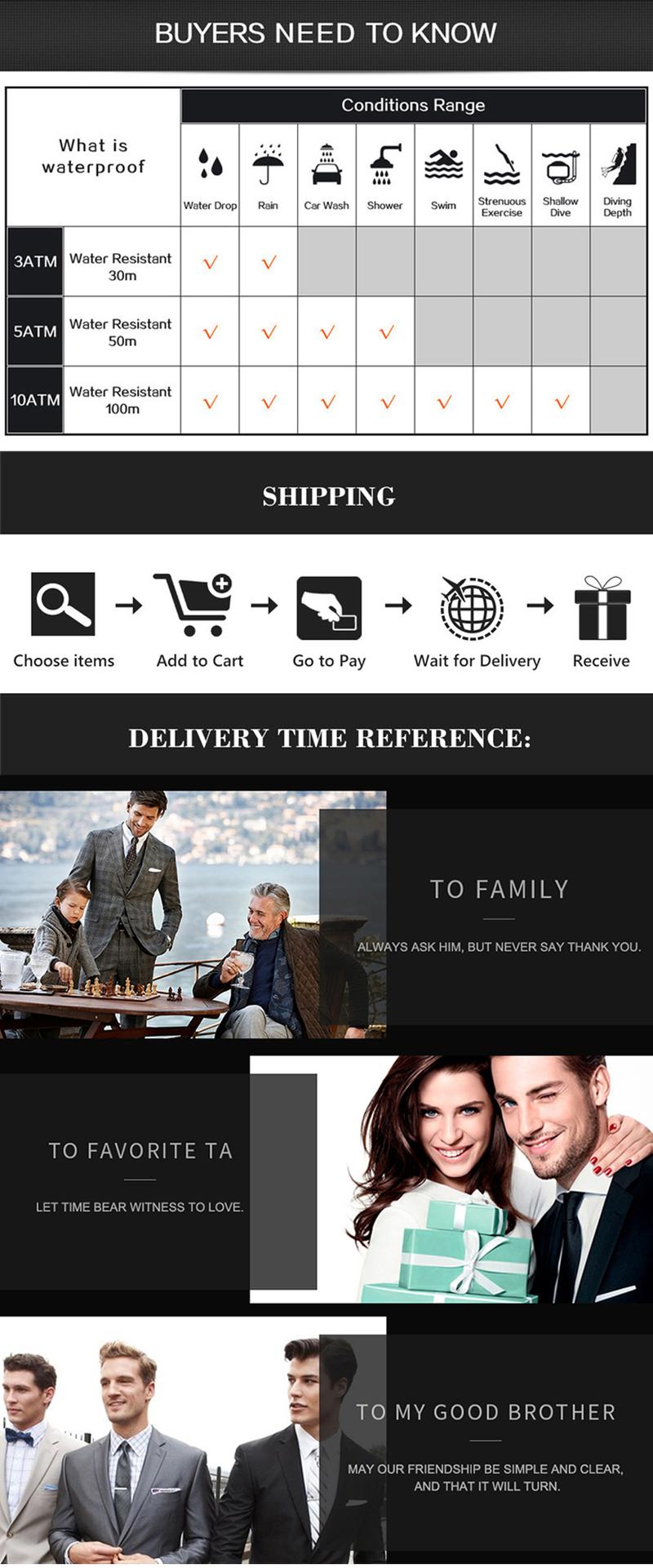 Product Introduction of Men Quartz Watch Luxury Sports Waterproof Chronograph Luminous Date Man Wristwatch Business Leather Men's Watches Clock 22