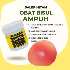 Salep Bisul Cepat Matang Dan Kempes Salep Hitam Ichtyol Sudah BPOM
