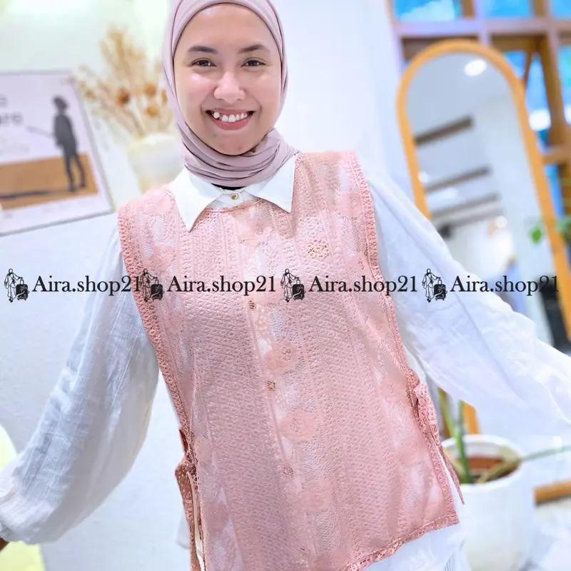 VEST BRUKAT TALI/LACE ROMPI BRUKAT WANITA/Outher wanita Atasan Outer 2