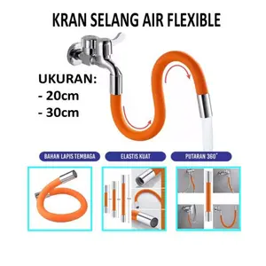 eOnePro Sambungan Selang Air Flexible Penyambung Keran Air Universal 360 Derajat Bahan Silikon Kuat