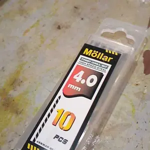 (10pcs) Mata Bor Besi Kayu HSS Mollar Putih Twist Drill Bit 1.5mm 2mm 2.5mm 3mm 3.5mm 4mm 5mm