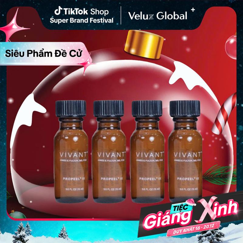  SET 1 LẦN PEEL VIVANT  PRO PEEL GIÚP HỖ TRỢ ĐỀU MÀU DA,XỬ LÍ MỤN,THU NHỎ LỖ CHÂN LÔNG,MỜ NÁM,TRẺ HÓA DA 