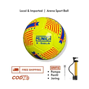 Bola Futsal Munich X Sala 4 Original Press Mesin Tebal Free Pompa Outdoor Ball
