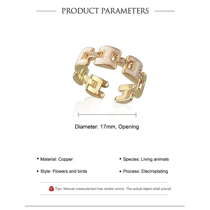 [Yybooklu]COD Personalized Chain Flower Bird Ring Good combination Temperament Versatile Ring Accessories 6