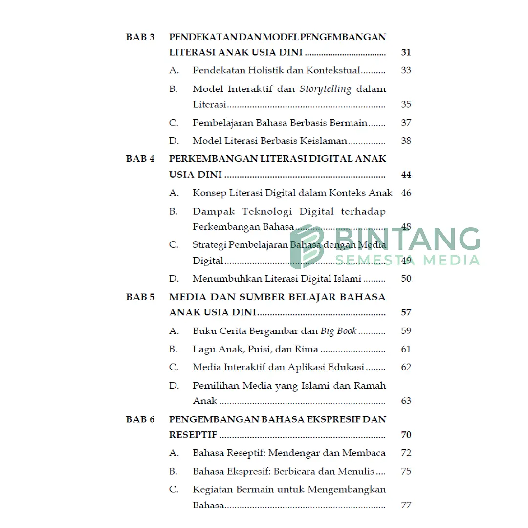 Pengembangan Bahasa dan Literasi AUD - Siti Nurul Aprida, M.Pd.