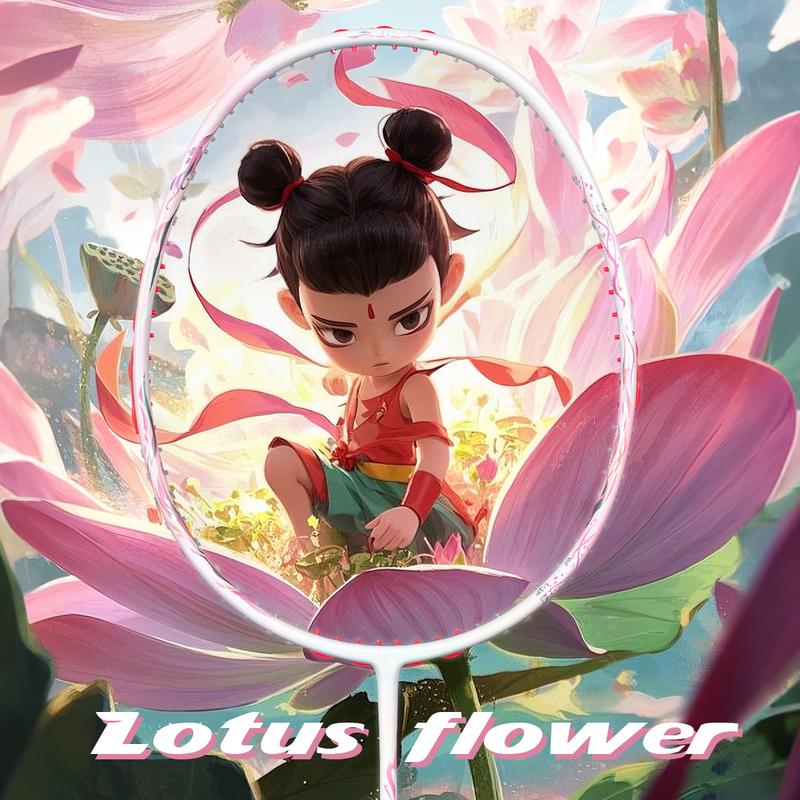 Vợt cầu lông ALP Lotus Flower, chất liệu 100% sợi carbon, trọng lượng nhẹ 4U, chịu lực tối đa 30LBS,Dây căng trước 26LBS,Thiết kế hoa sen đẹp mắt,cân bằng hoàn hảo giữa tấn công và phòng thủ.Hàng chính hãng 100%,COD,ALPSPORT,vợt cầu lông cho nữ,vợt lotus