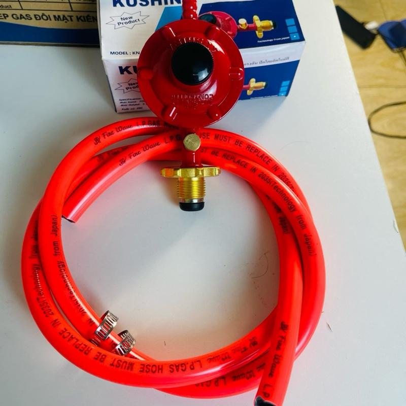Bộ Van Gas Thái Cao Cấp Kèm Dây gas 5 lớp 1,2m - Bảo Hành 1 Năm - Bếp Ga- phụ kiện gas bếp gas tiết kiệm gas, van dây gas gia đình.
