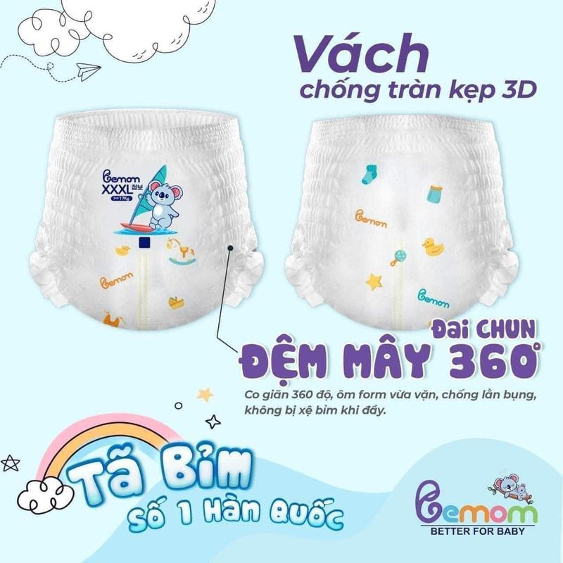 (Có quà) COMBO 2 Bịch BEMOM Hàn Quốc Quần/Dán Đủ Size - Bỉm bemom summer/ bemom plus - Childs day store 6