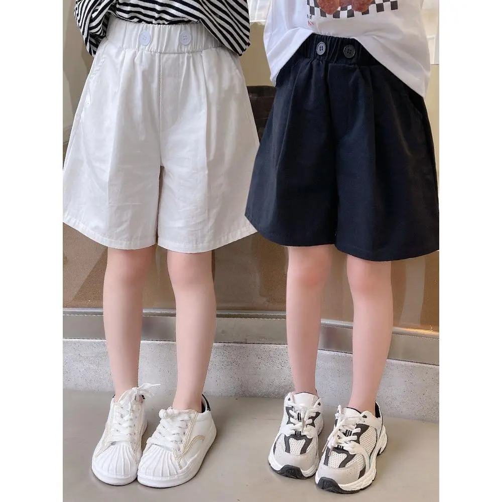 Quần Soóc Mới, Cỡ Nhỏ Cho Bé Gái Và Bé Gái Tuổi Teen, Quần Thường Ngày Cotton Nguyên Chất Dáng Rộng, Phong Cách Phương Tây, Mỏng, Thích Hợp Cho Mùa Hè, Quần Trẻ Em, Hàng Mới Về Năm 2024