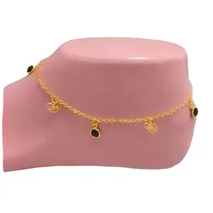 Gelang Kaki Model Baru 2025 Titanium Anti Karat Gold Aksesoris Perhiasan Wanita Dewasa Lapis Emas Elegan