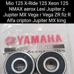 paket 2 buah bearing Yamaha 6300 untuk roda depan Mio X-Ride Xeon Fino nmax AEROX LEXI freego Jupiter Vega Alfa cripton Fiz R ready stok motor
