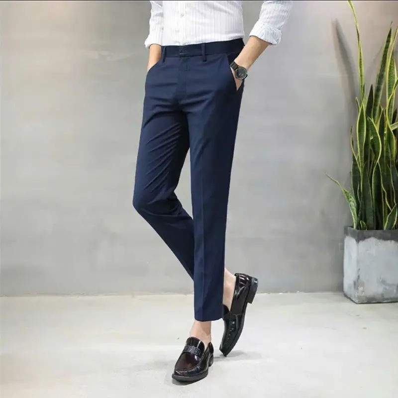 COMBO 2 Quần âu Nam From Slimfit Vải Tuyết Hàn Cao Cấp Co Giãn  Mền Mịn Thoáng Mát, Giặt máy Không Nhăn Nhài Vải - Menswear Pants 4