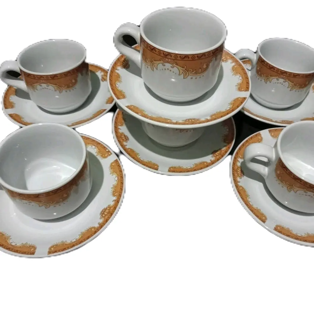 Cangkir keramik Set cangkir kopi cangkir teh Murah set cangkir+tatakan Kado