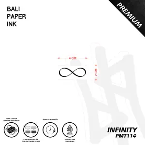 Tato Infinity PMT114 Premium Stiker Temporary Tatto By Bali Paper Ink